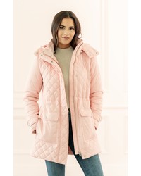 Rachel Parcell Quilted Hooded Parka