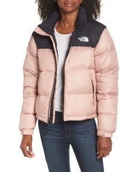 womens north face pink puffer jacket