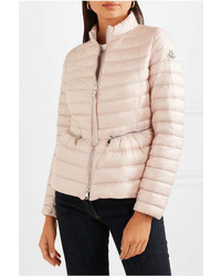Moncler Quilted Shell Down Jacket Pastel Pink
