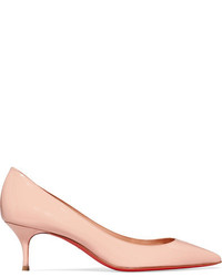Christian Louboutin Pigalle Follies 55 Patent Leather Pumps Pastel Pink
