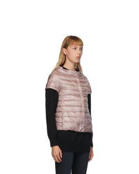 Herno Pink Down Emilia Cap Sleeve Jacket
