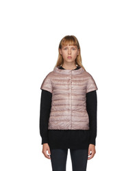 Herno Pink Down Emilia Cap Sleeve Jacket