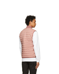 Stone Island Pink Down Loom Woven Chambers Vest