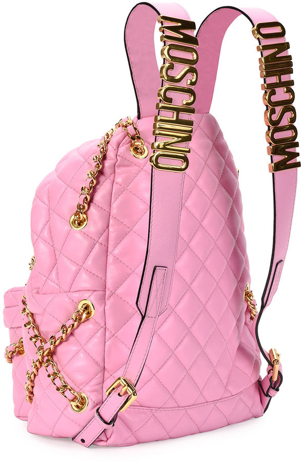 Moschino rucksack discount pink