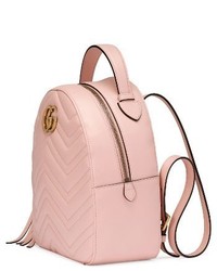 Gucci Gg Marmont Matelasse Quilted Leather Backpack
