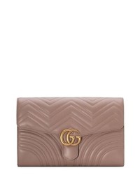 Gucci Gg Marmont 20 Matelasse Leather Clutch