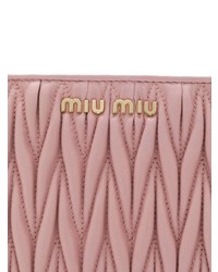 Miu Miu Matelass Leather Clutch Bag