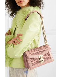Miu Miu Confidential Matelass Leather Shoulder Bag