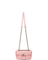 Gucci Pink Mini Gg Marmont 20 Shoulder Bag