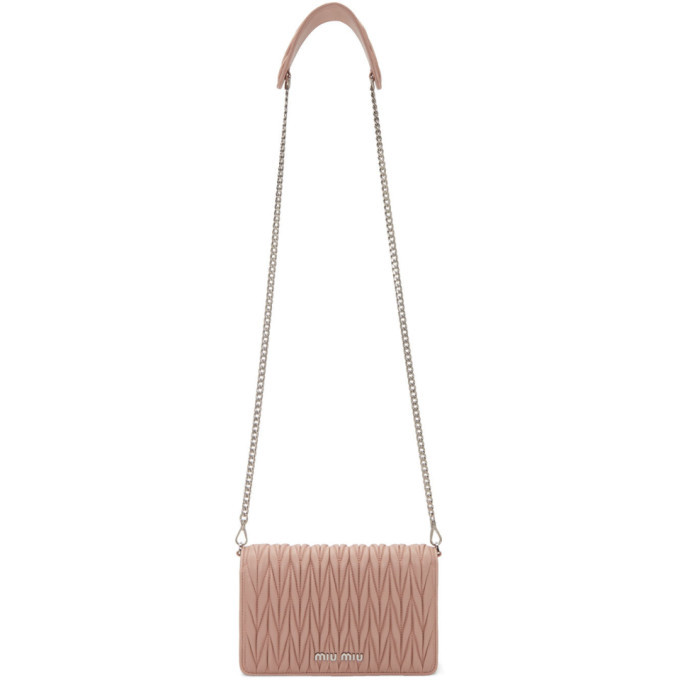 Miu Miu Pink Quilted Delice Bag, $1,220 | SSENSE | Lookastic