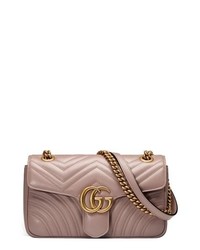 Gucci Small Gg Marmont 20 Matelasse Leather Shoulder Bag