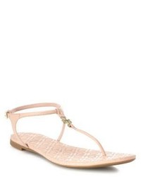 Pink Quilted Leather Sandals