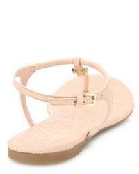 Tory Burch Marion Quilted Leather T Strap Sandals