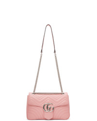 Gucci Pink Medium Gg Marmont 20 Bag