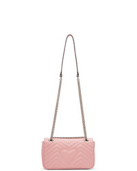 Gucci Pink Small Gg Marmont 20 Shoulder Bag