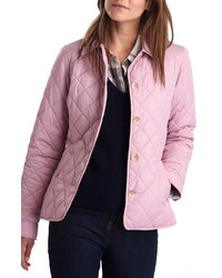 Pink Quilted Shirt Jacket