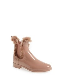 Lemon Jelly Aisha Waterproof Chelsea Boot With Faux Fur Lining