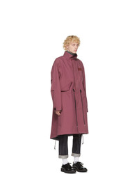 Sacai Pink Cotton Oxford Coat