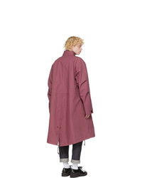 Sacai Pink Cotton Oxford Coat