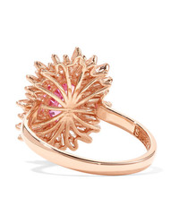 Suzanne Kalan 18 Karat Gold Sapphire And Diamond Ring