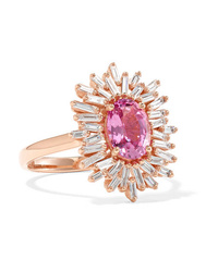 Suzanne Kalan 18 Karat Gold Sapphire And Diamond Ring