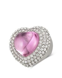 FINE JEWELRY Lab Created Pink Sapphire Crystal Heart Ring