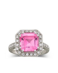 FINE JEWELRY Lab Created Pink White Sapphire Ring