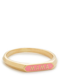 Nora Kogan 10k Gold Mama Signet Ring