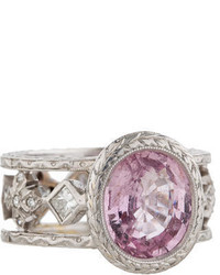 Loree Rodkin Pink Sapphire And Diamond Ring