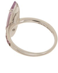 Alexis Bittar Sterling Silver Amethyst Pink Sapphire Ring Size 7