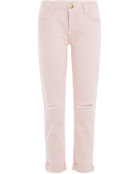 Current/Elliott The Fling Distressed Cropped Jeans