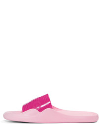 Kenzo Pink Logo Beach Slide Sandals