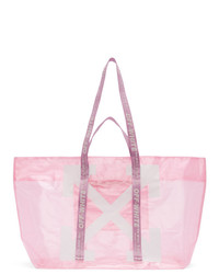 Pink Rubber Tote Bag