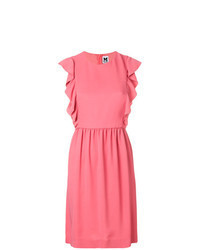 Pink Ruffle Fit and Flare Dress