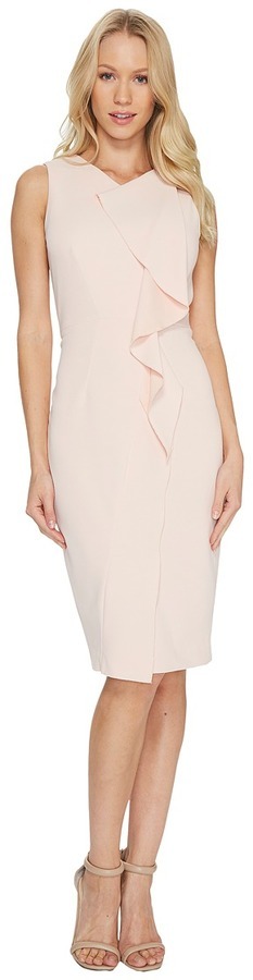 Calvin klein fashion ruffle sheath dress