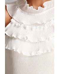 Forever 21 Accordion Ruffle Halter Top
