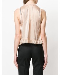 Chloé Ruffle Trimmed Tie Top