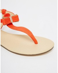 Oasis Bow Front Flat Sandals