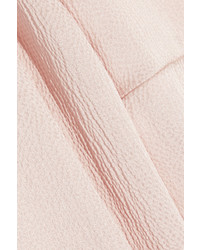 Roksanda Kentridge Hammered Silk Blend Satin Top Pastel Pink