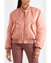 Acne Studios Clea Shell Bomber Jacket Pastel Pink