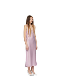Helmut Lang Pink Raw Detail Slip Dress