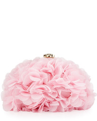 Betsey Johnson Soft Flower Clutch Bag Blush