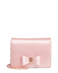 Pink Satin Crossbody Bag