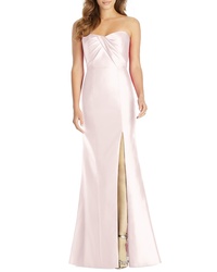 Alfred Sung Sa Twill Strapless Sweetheart Neckline Gown