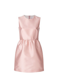 Pink Satin Fit and Flare Dress
