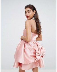 ASOS DESIGN Double Layer Mini Prom Dress With Bow