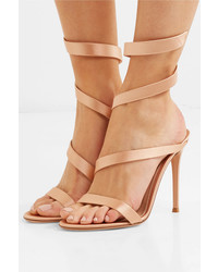 Gianvito Rossi Opera 100 Satin Sandals