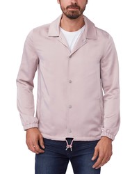 Pink Satin Shirt Jacket