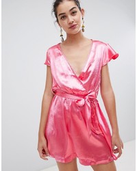 Glamorous Satin Wrap Dress