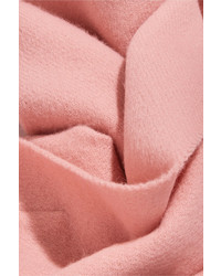 Acne Studios Canada Narrow Fringed Wool Scarf Pink